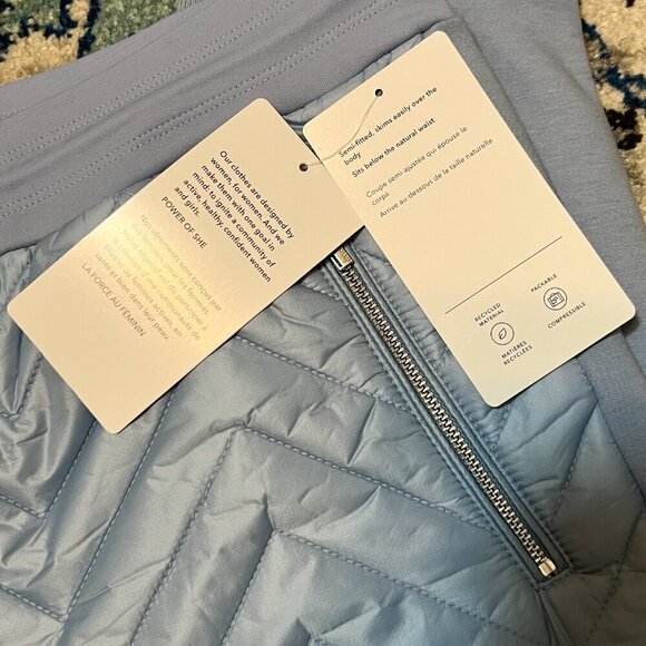 NWT Athleta Apres Ski Down Jogger Blue Size 14 - Picture 9 of 10